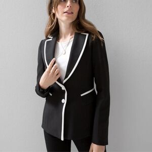 NWT WHBM Contrast Trim Signature Blazer Size 14